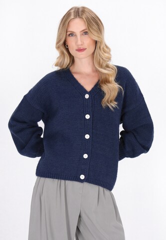DreiMaster Klassik Knit Cardigan in Blue: front