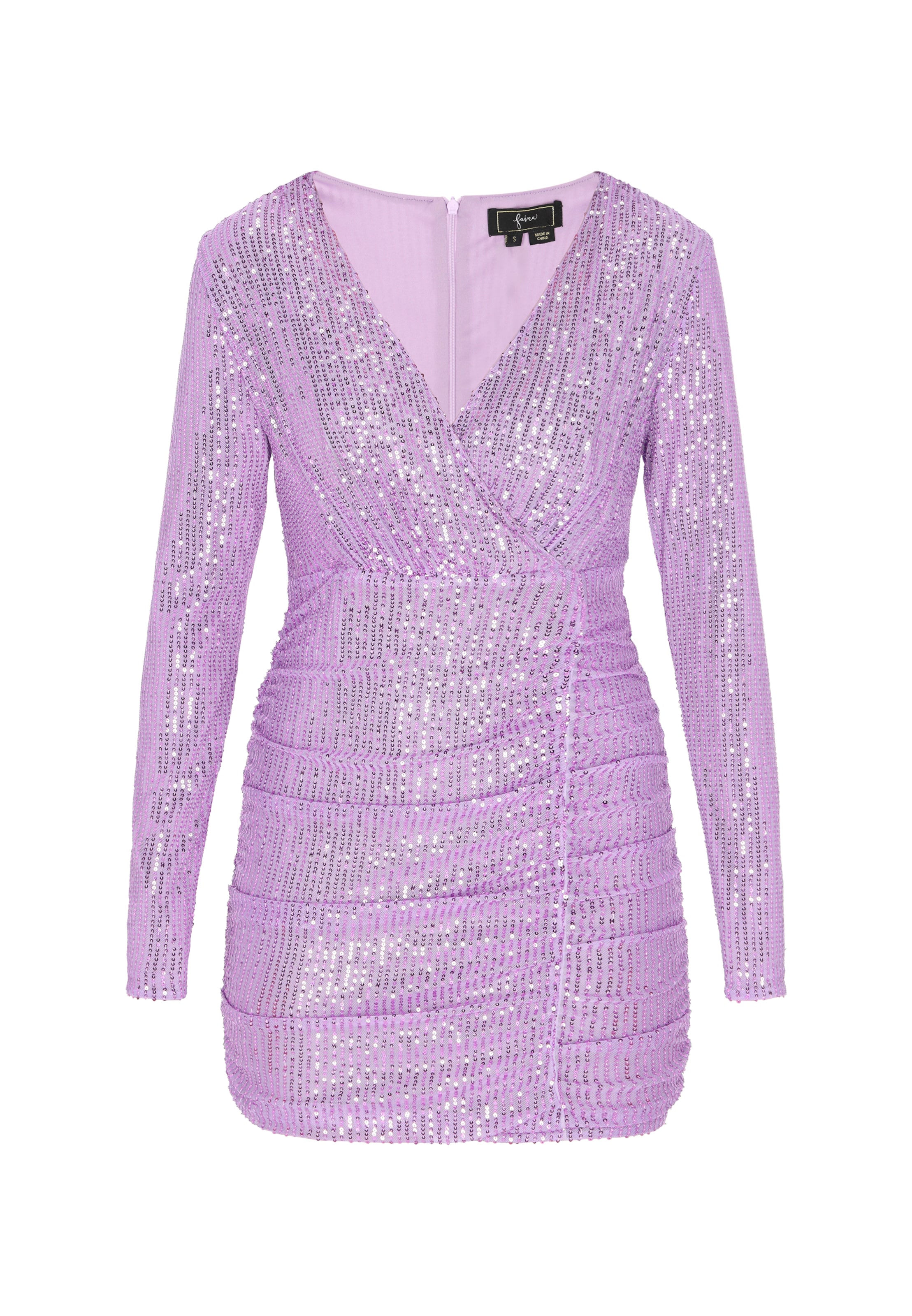 faina - Vestido de cocktail em roxo: frente