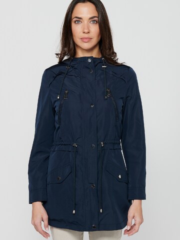 KOROSHI Between-Seasons Parka in Blue: front