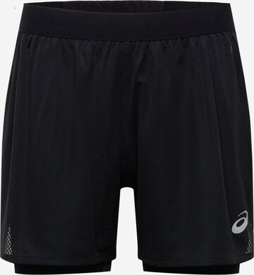 ASICSLoosefit Sportske hlače - crna boja: prednji dio