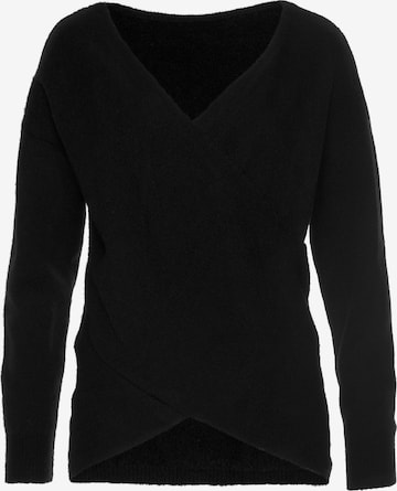 LASCANA Sweater in Black: front