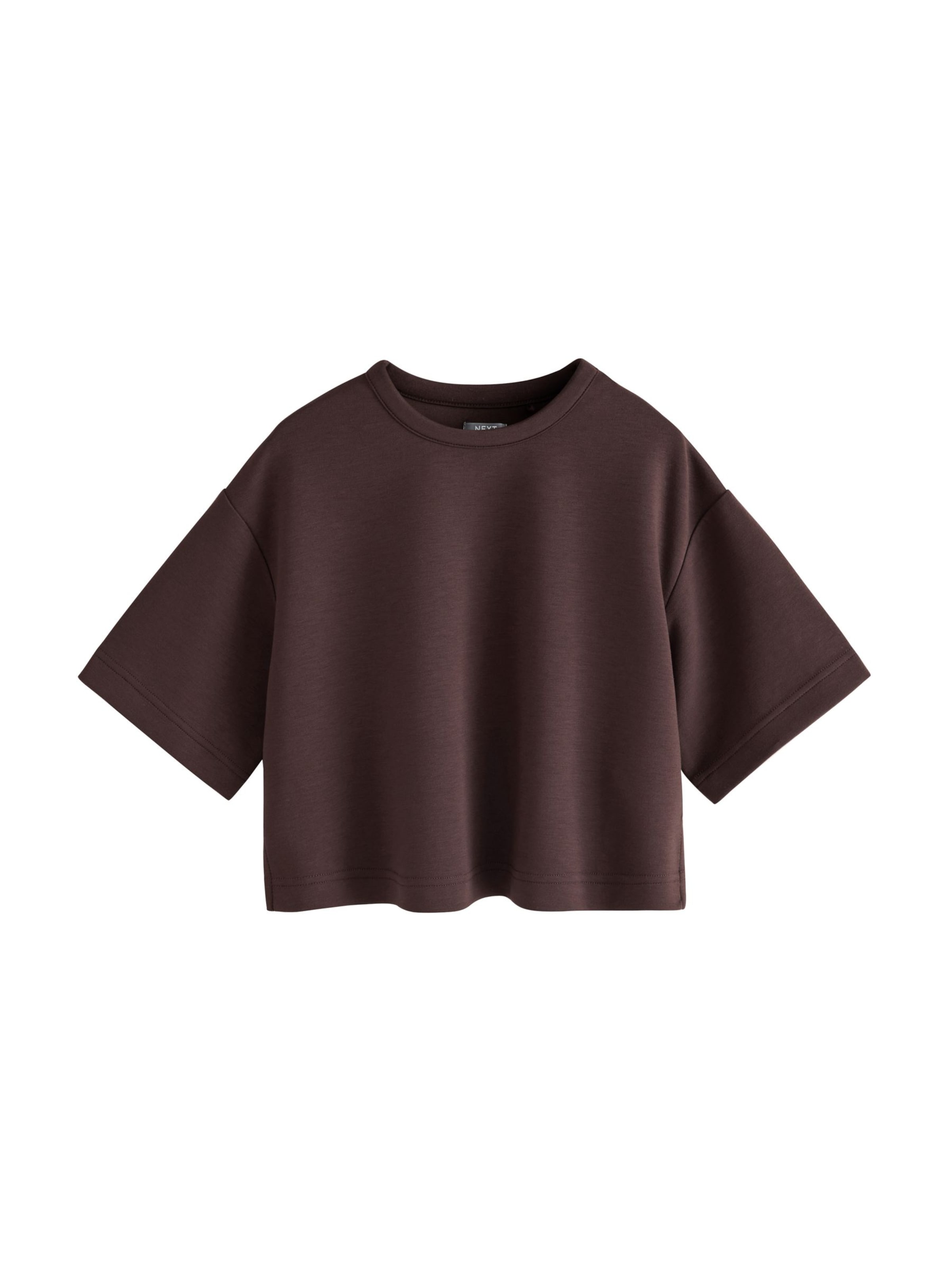 Next Shirt in Braun: Vorderseite
