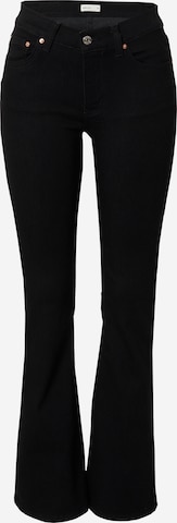 Flared Jeans di Gina Tricot in nero: frontale