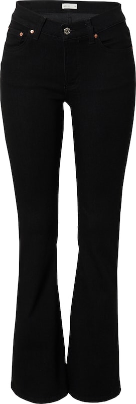 Gina Tricot Flared Jeans in Schwarz