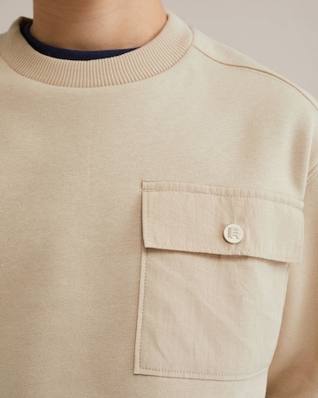 WE Fashion Свитшот в Бежевый