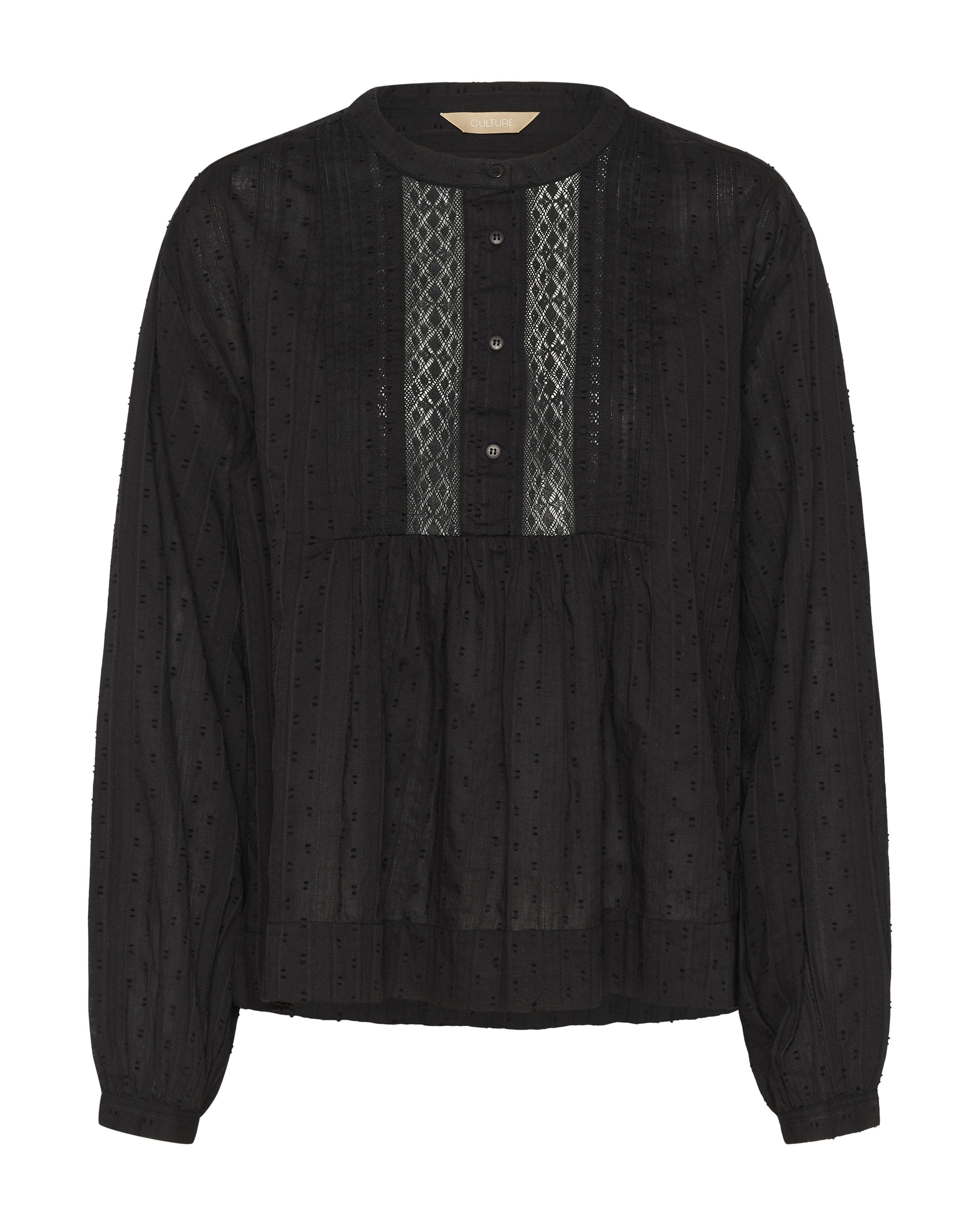 CULTURE Bluse 'CUBirna' i sort: forside