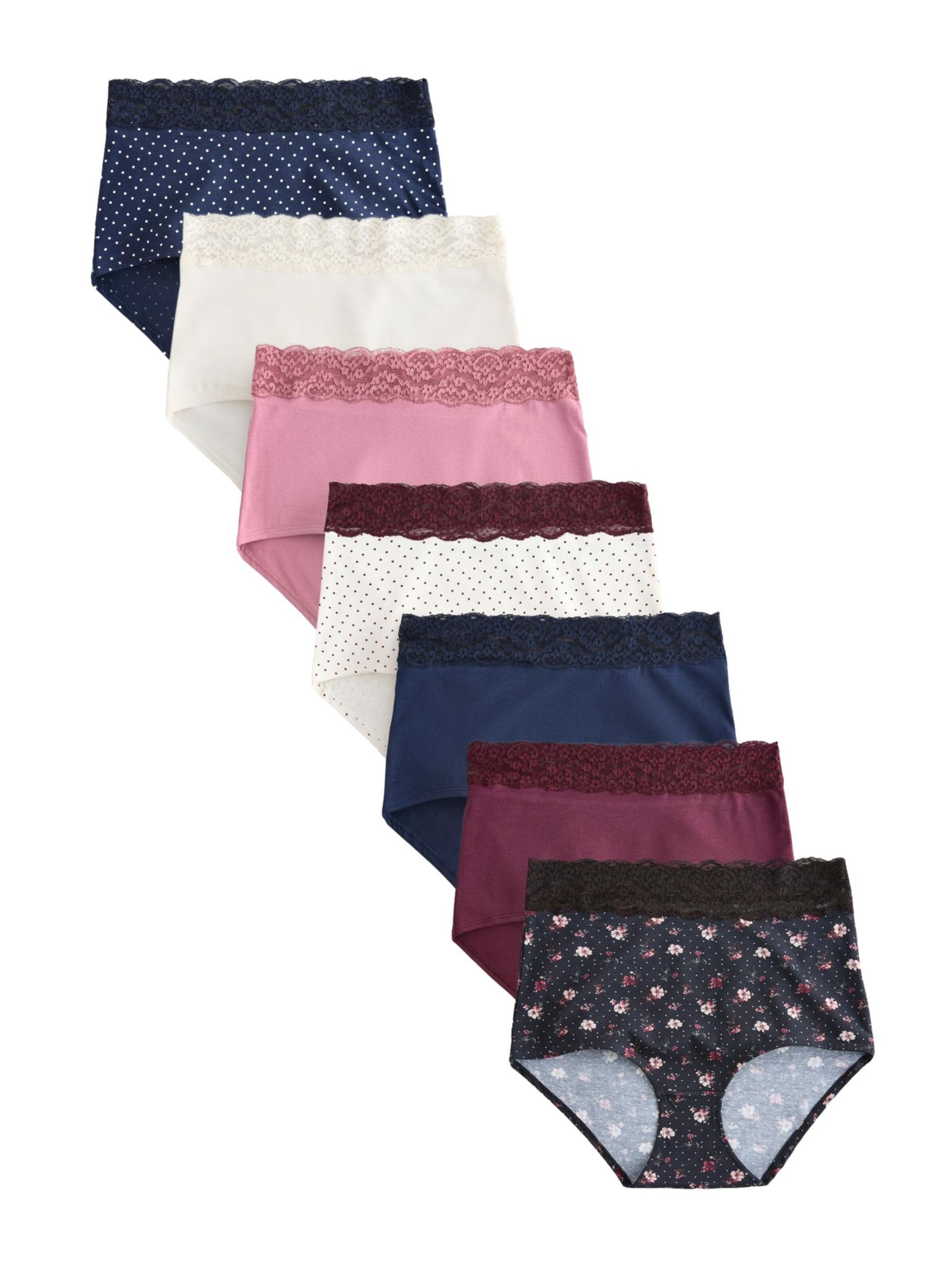 Next Slip in XXS in de kleur Navy / Bessen / Pitaja roze / Zwart / Wit, Productweergave