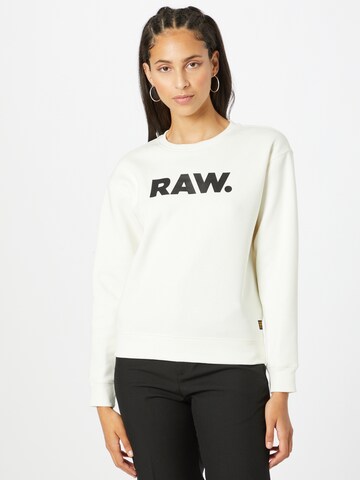 G-Star RAW Sweatshirt in White: front