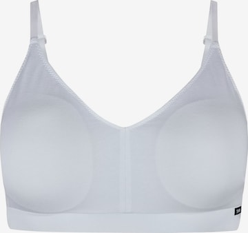 Skiny Bustier BH ' Cotton Essentials ' in Wit: voorkant