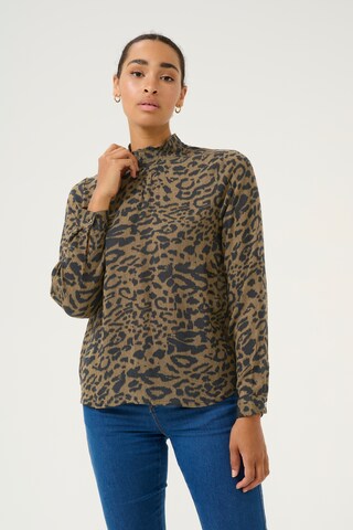 Kaffe Blouse 'Amber' in Bruin: voorkant