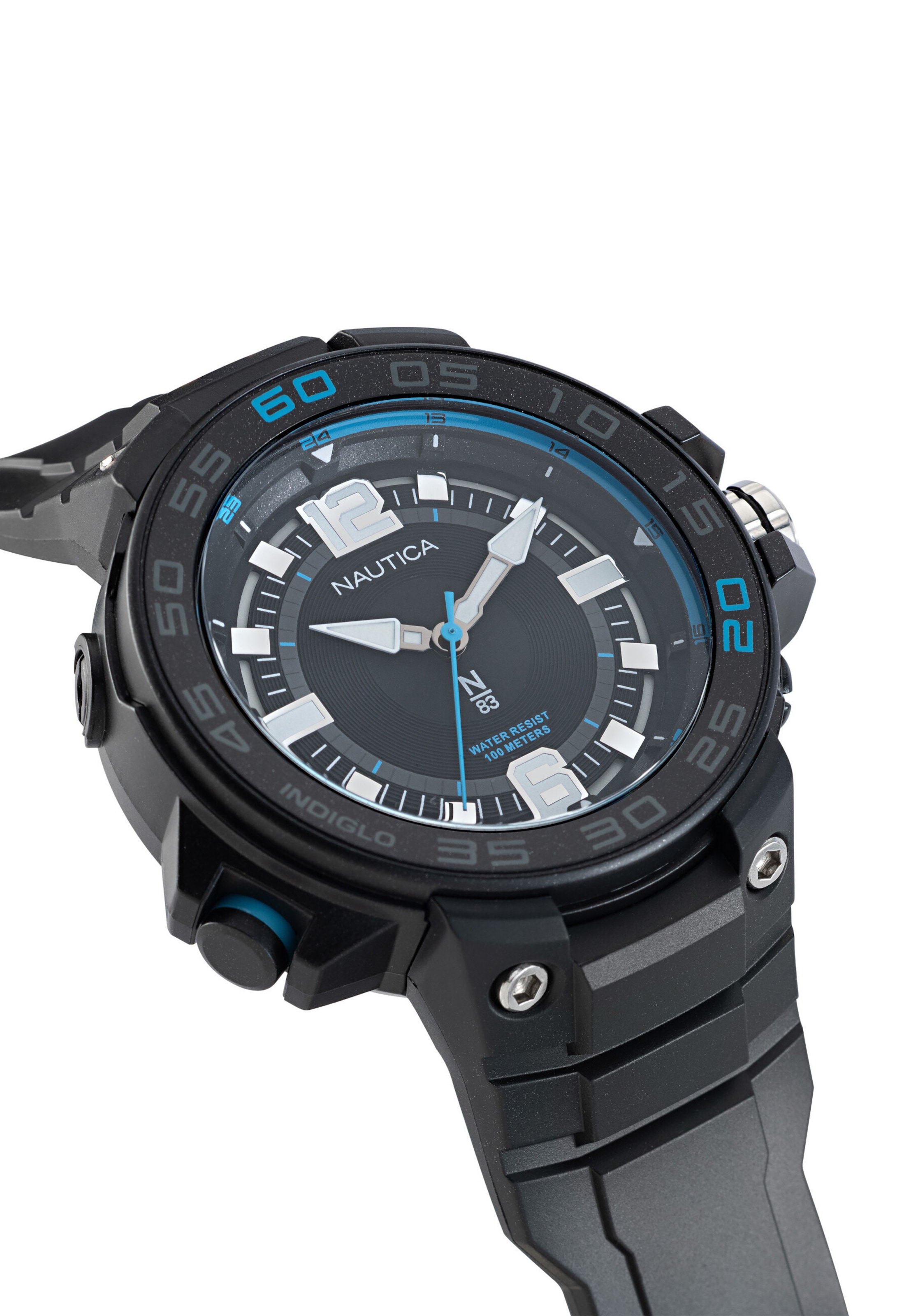 NAUTICA Analoog horloge 'CORONADO BAY' in Zwart