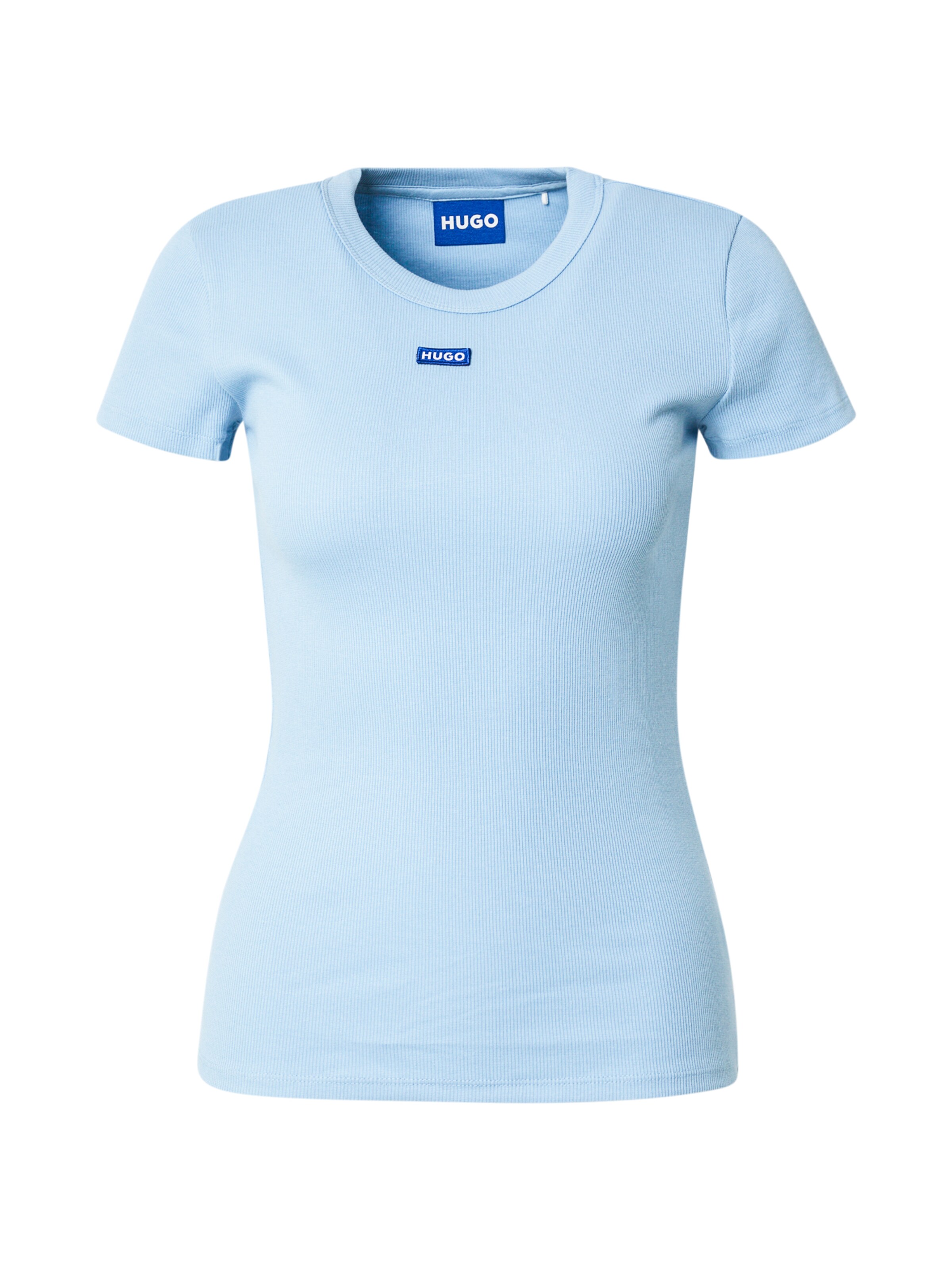 HUGO Tričko 'Easy' – modrá: přední strana