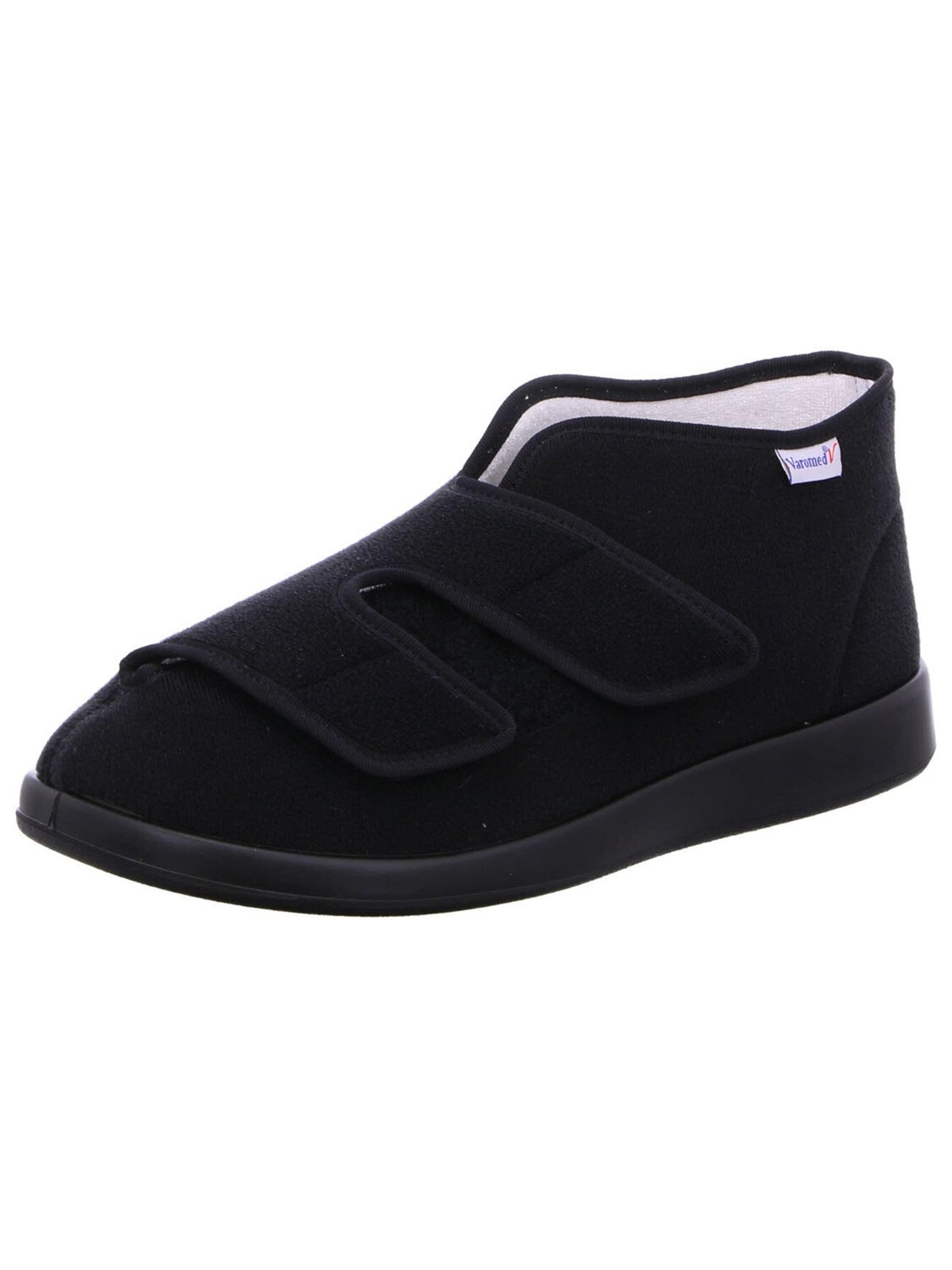 Varomed Slippers 'Hausschuh Damen 60.920 60 Textil in schwarz' in Black: front