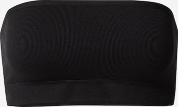 Monki Bandeau Bra in Black: front