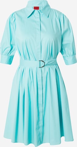HUGO Košilové šaty 'Kitala' – modrá: přední strana