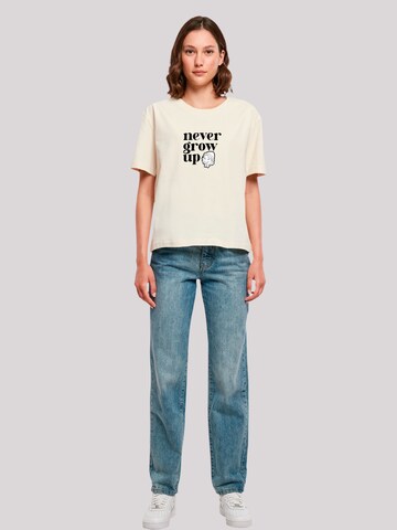 F4NT4STIC Shirt 'Heroes of Childhood Pinocchio Never Grow Up' in Beige