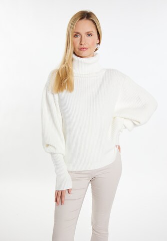 Pull-over 'Iridia' usha WHITE LABEL en blanc : devant