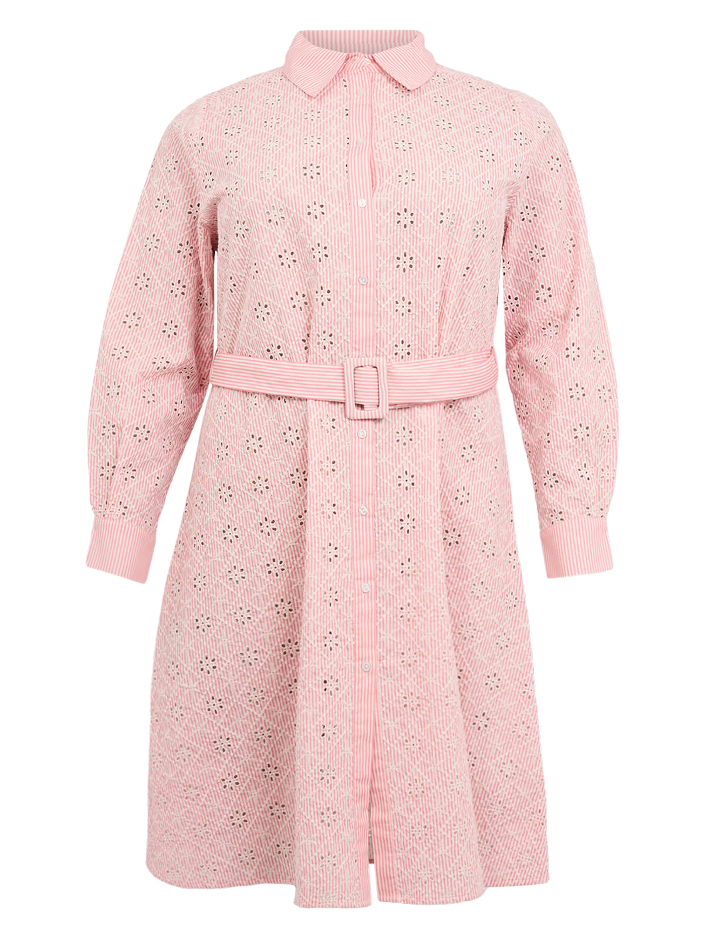 YOEK Blousejurk in Roze: voorkant