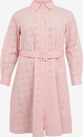 YOEK Blousejurk in Roze: voorkant
