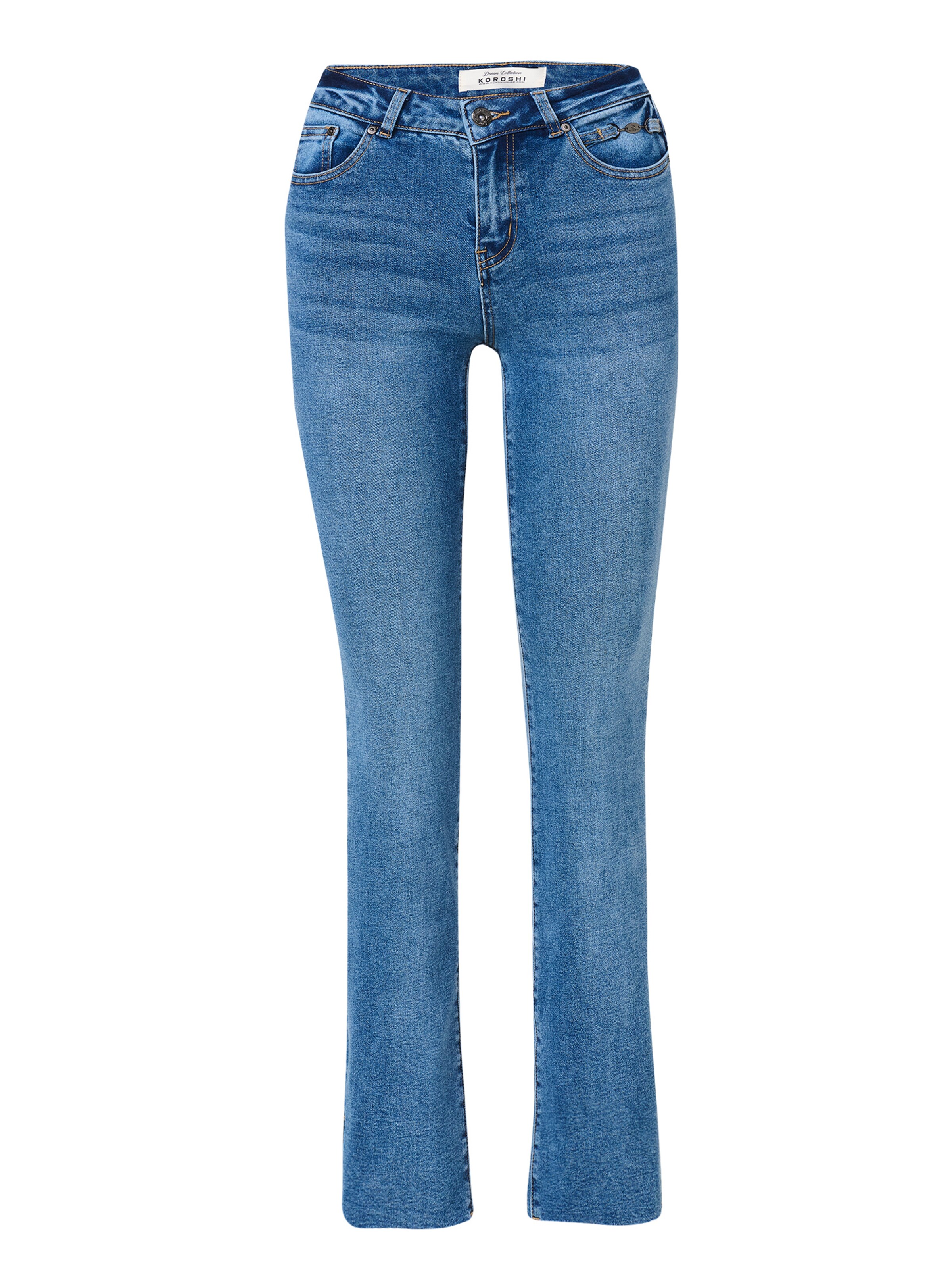 KOROSHI tavaline Teksapüksid, värv sinine: eest vaates