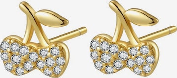 Hey Happiness - Pendientes 'Cherry Pop' en oro: frente