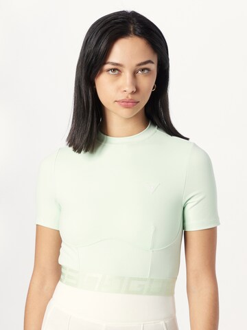 GUESS قميص عملي 'DELICIA' بلون أخضر: الأمام