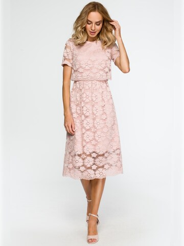made of emotion Jurk 'M405' in Roze: voorkant