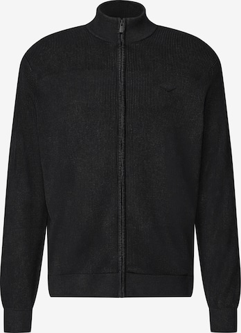 Street One MEN Strickjacke in Schwarz: Vorderseite