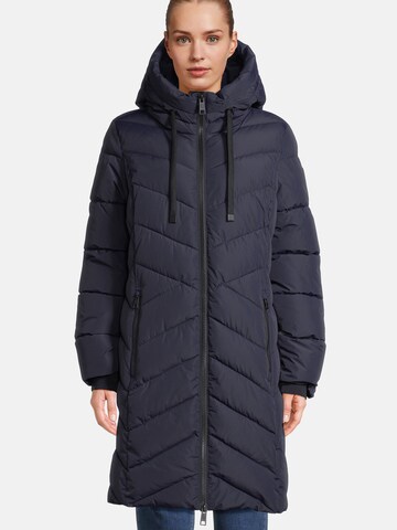 New View Steppmantel TM5 in Blau: Vorderseite