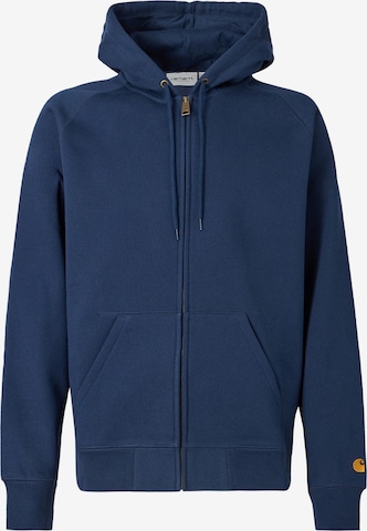 Veste de survêtement Carhartt WIP en bleu : devant
