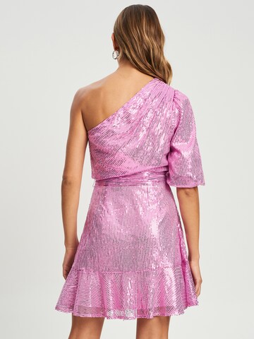 Tussah Dress 'FIONA' in Pink: back