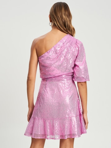 Tussah Dress 'FIONA' in Pink: back