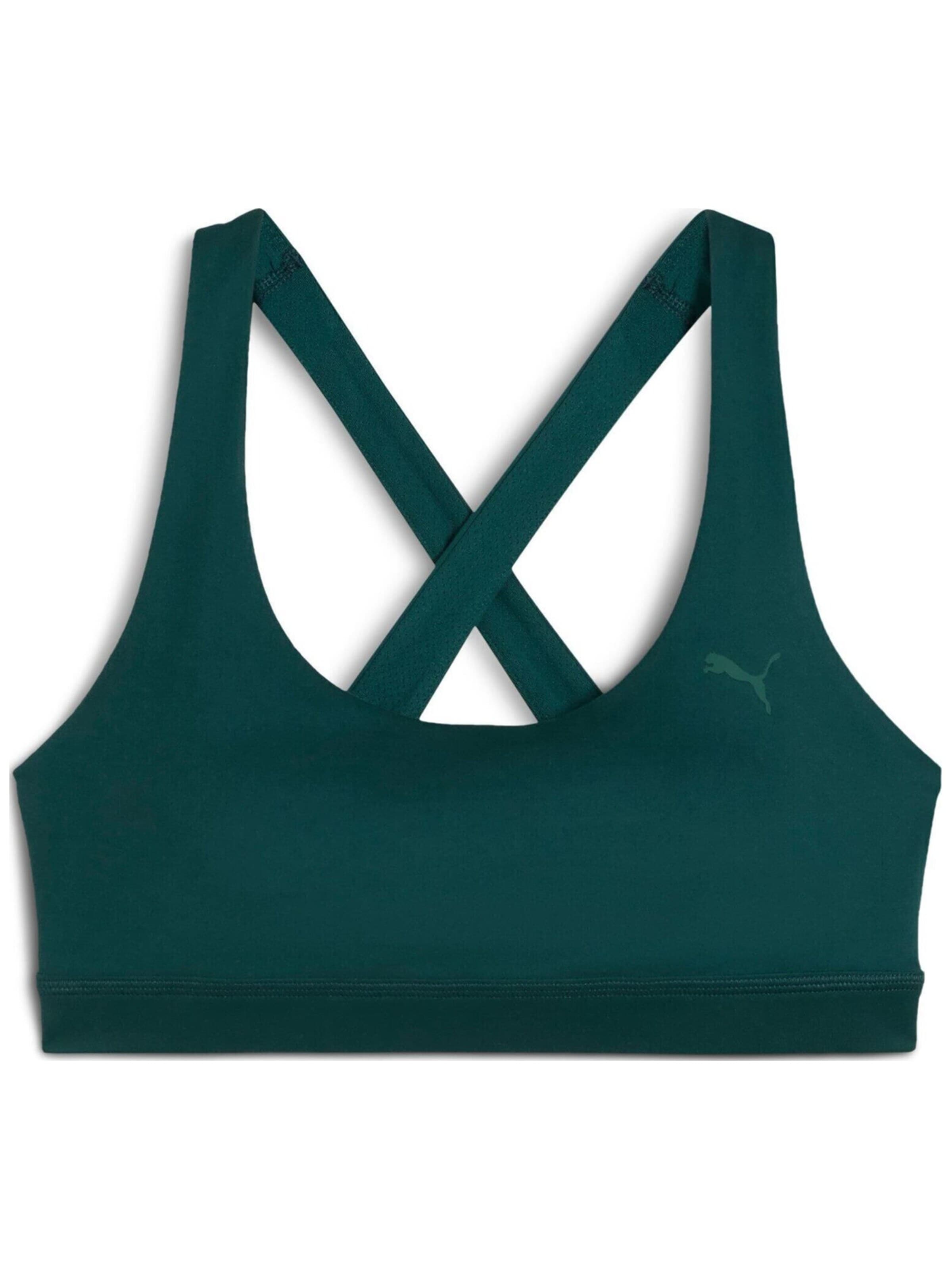 PUMA Sports top 'Puma Cloudspun Bra - Mid' in M in Green, Item view