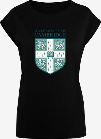 Merchcode Shirt 'University Of Cambridge' in Zwart: voorkant