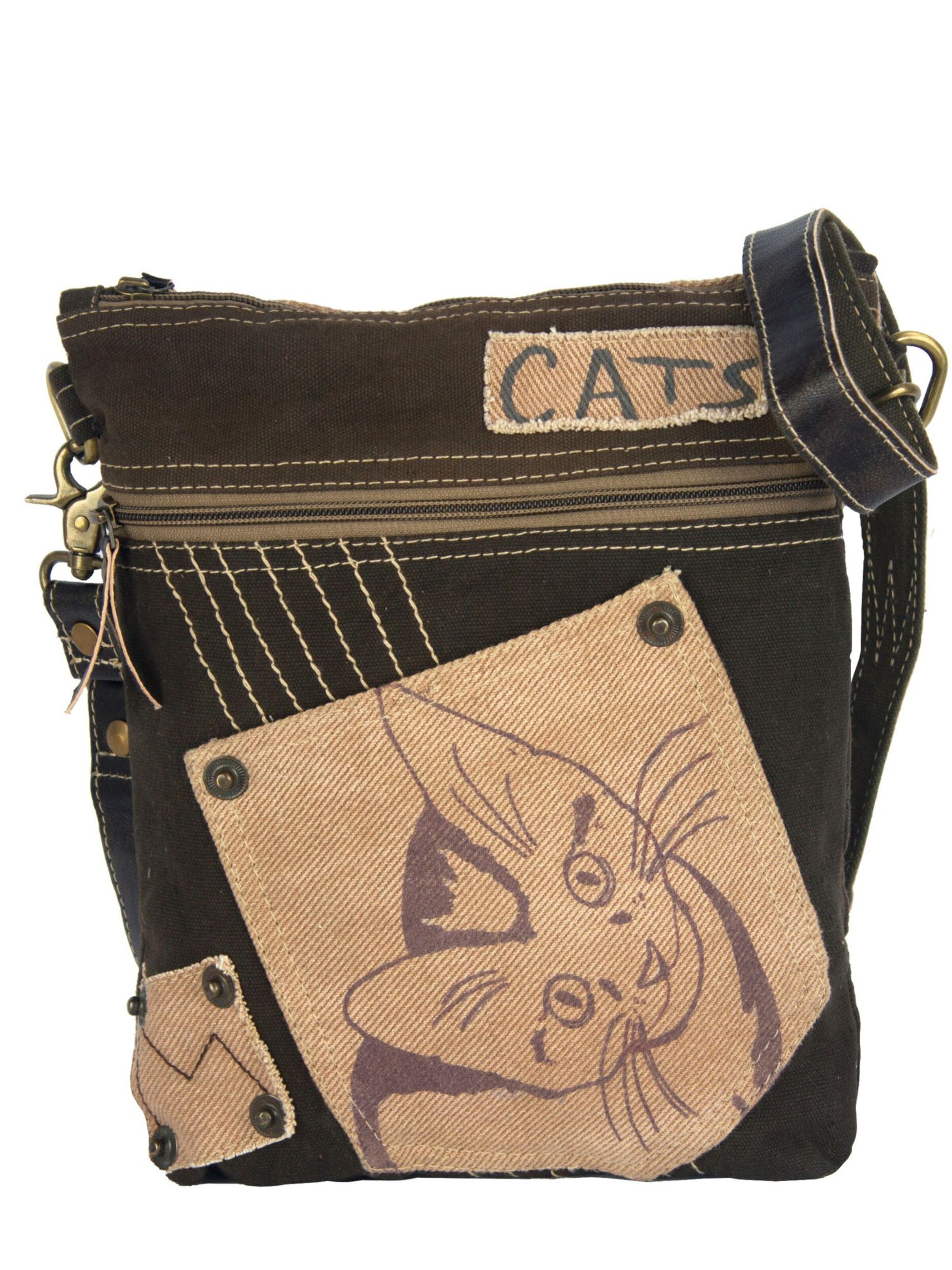 Sunsa Crossbody Bag 'Sunsa' in Brown: front