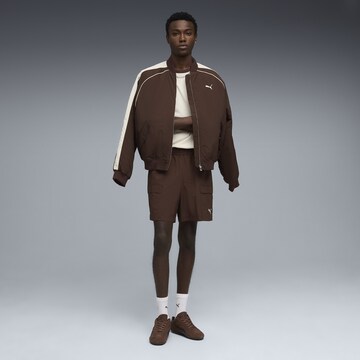 PUMA Loose fit Cargo Pants 'Wardrobe Ess' in Brown