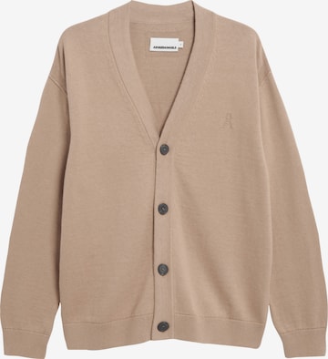 ARMEDANGELS Strickjacke AANATOL in Braun: Vorderseite