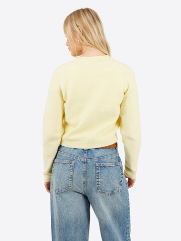 BRAVE SOUL Gebreid vest in Geel