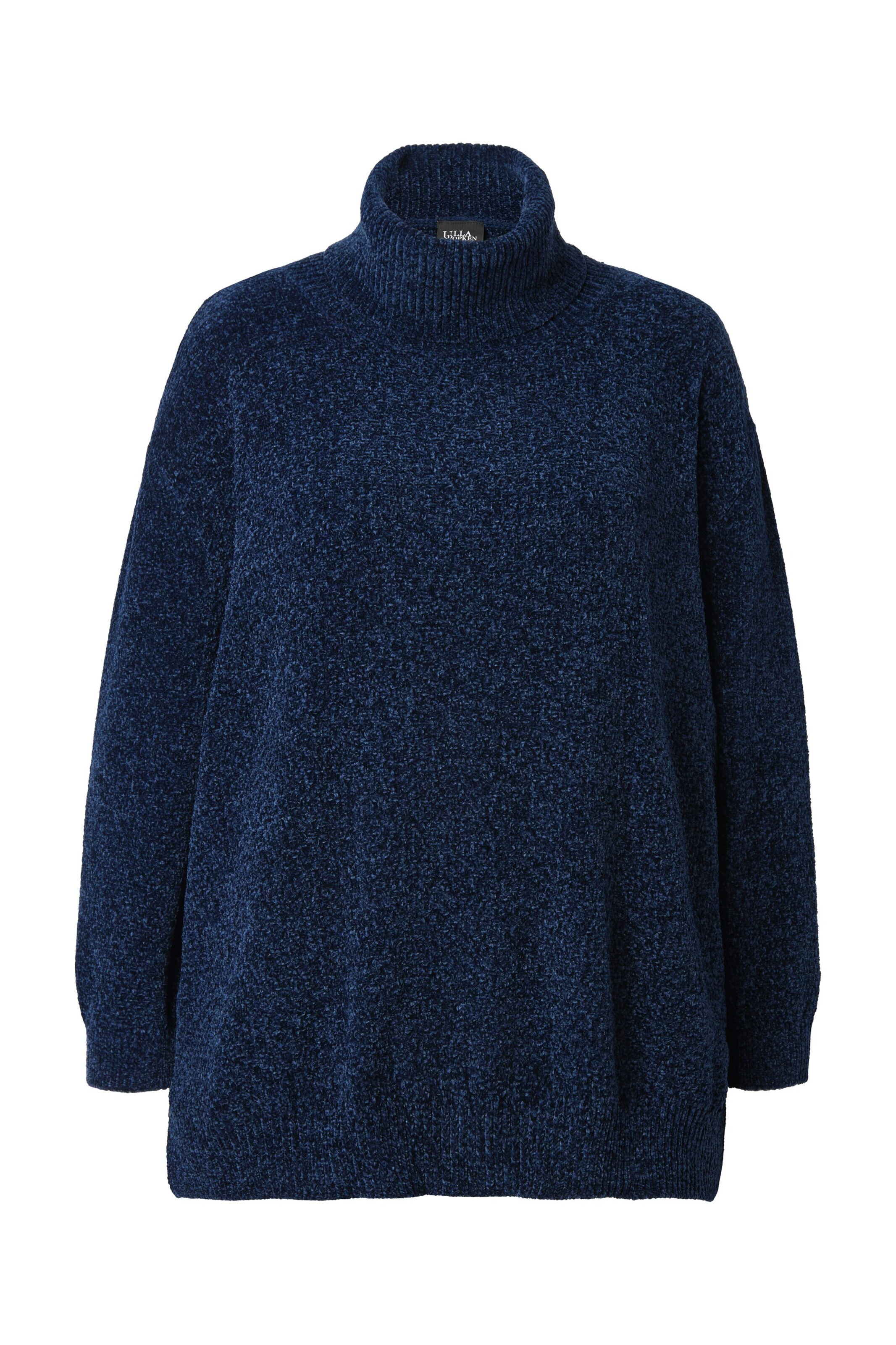 Pull-over oversize Ulla Popken en bleu : devant