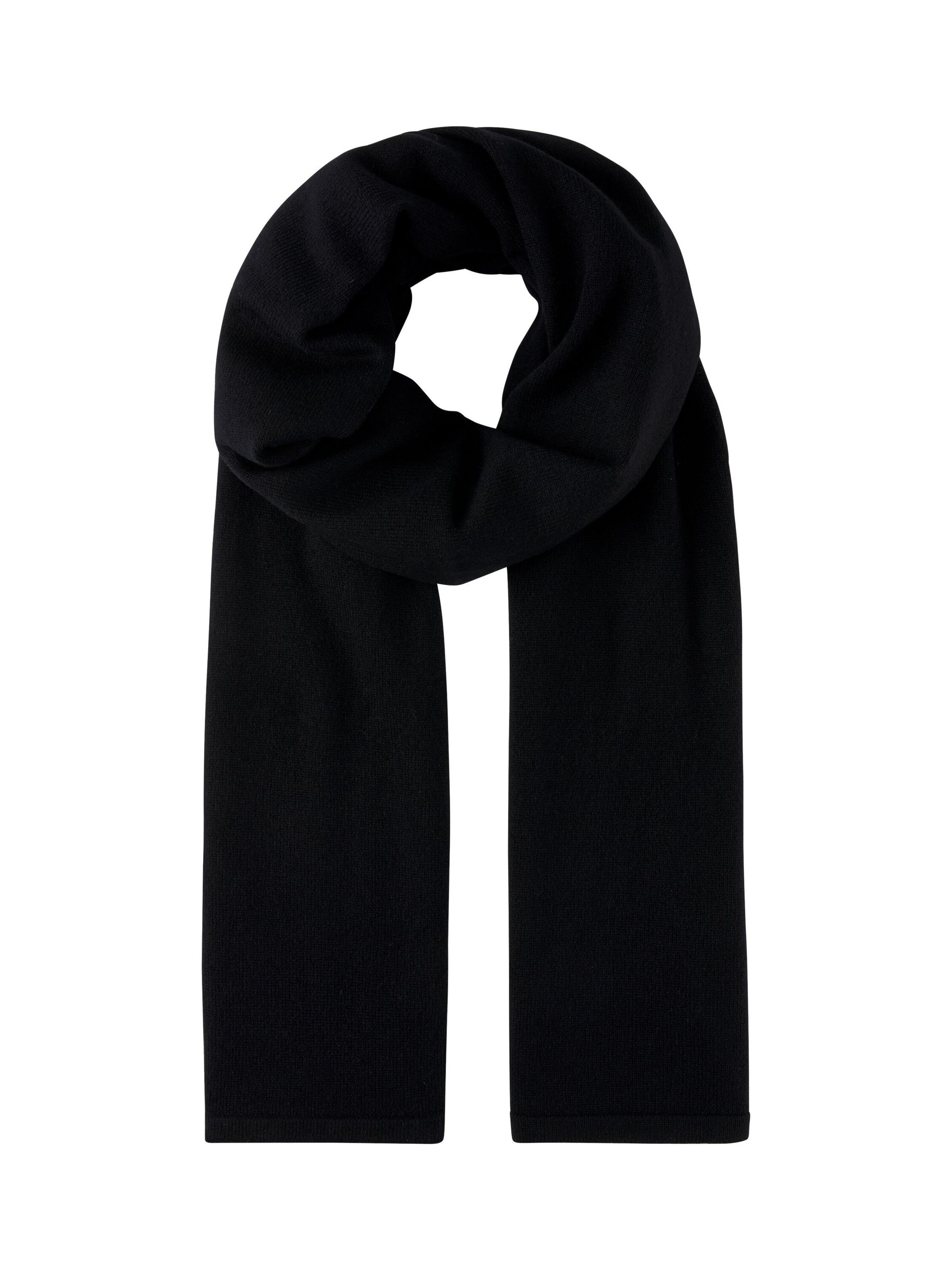 FALKE Scarf 'Pure Cashmere' in Black: front