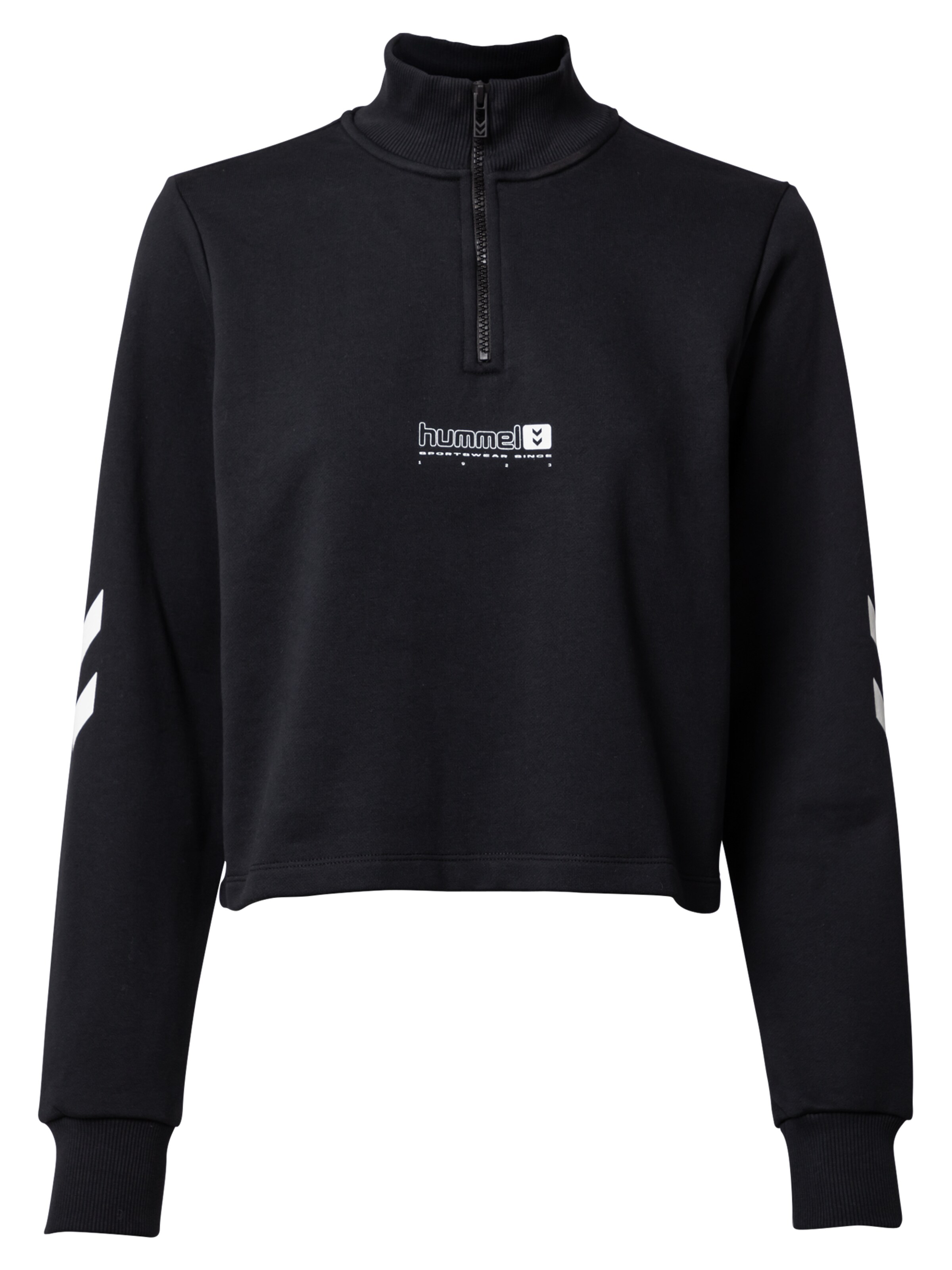 Hummel Sportsweatshirt 'NIKKA' in schwarz / weiß, Produktansicht