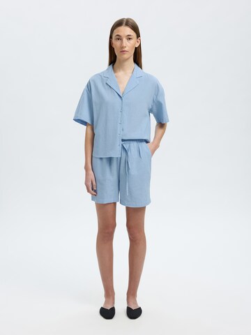SELECTED - Blusa 'SLFLuisa' en azul