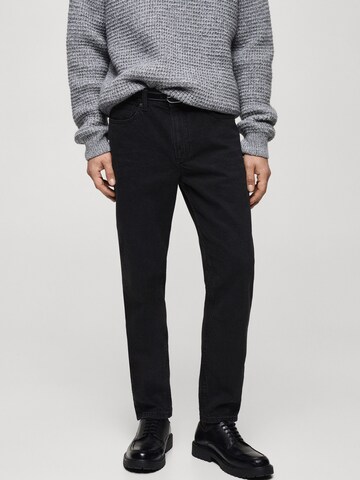 MANGO MAN Regular Jeans 'BEN' in Black: front