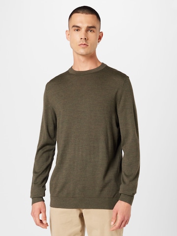 SELECTED HOMME Sweater 'Town' in Brown: front