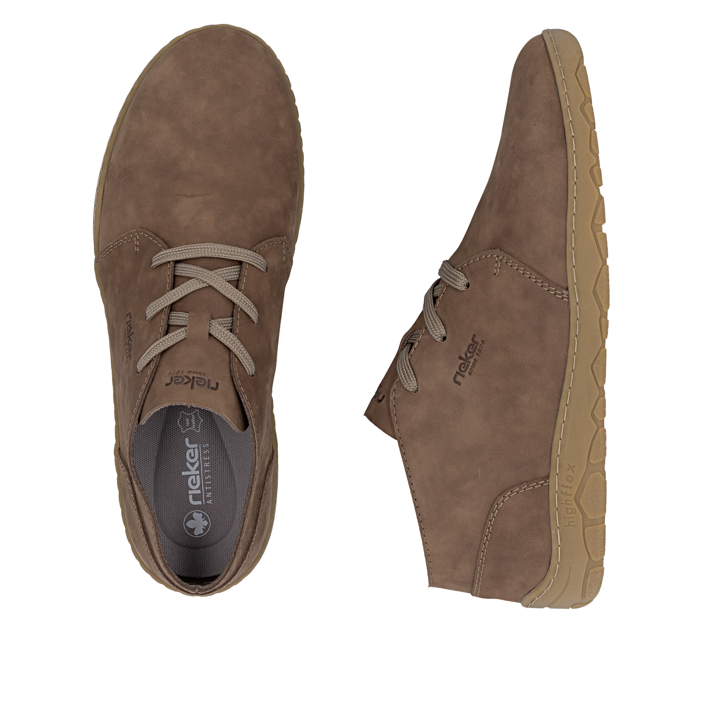 Bottes à lacets Rieker en marron