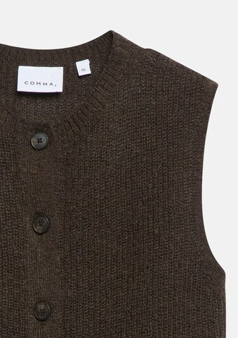 COMMA Knitted Vest in Brown