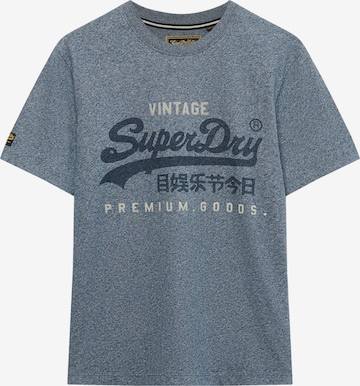 mėlyna Superdry & Co Marškinėliai 'HERITAGE': priekis