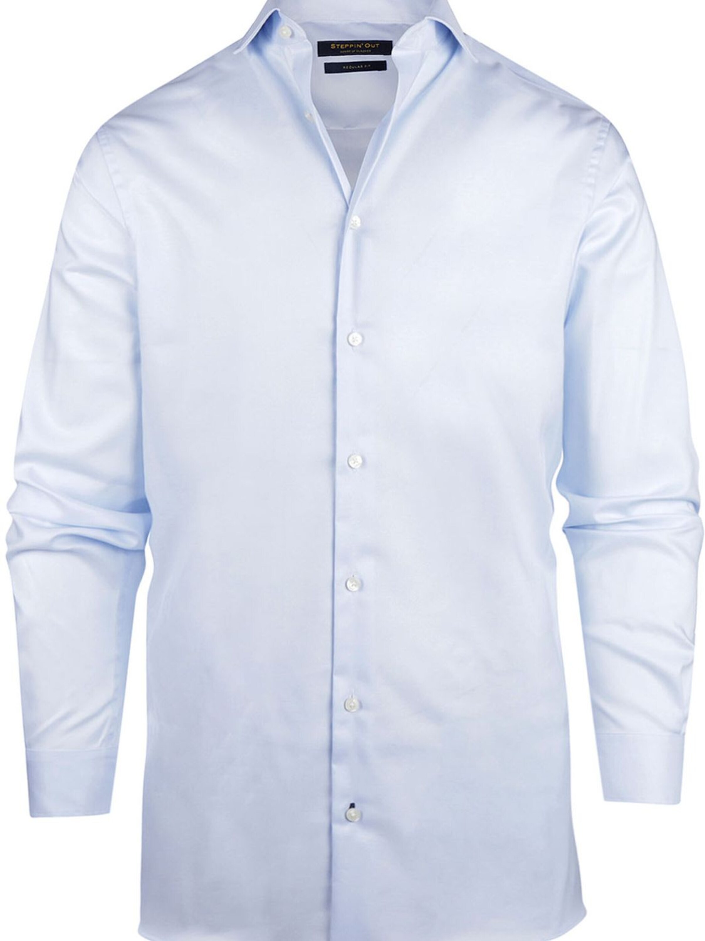 Steppin' out Regular fit Button Up Shirt in Blue: front