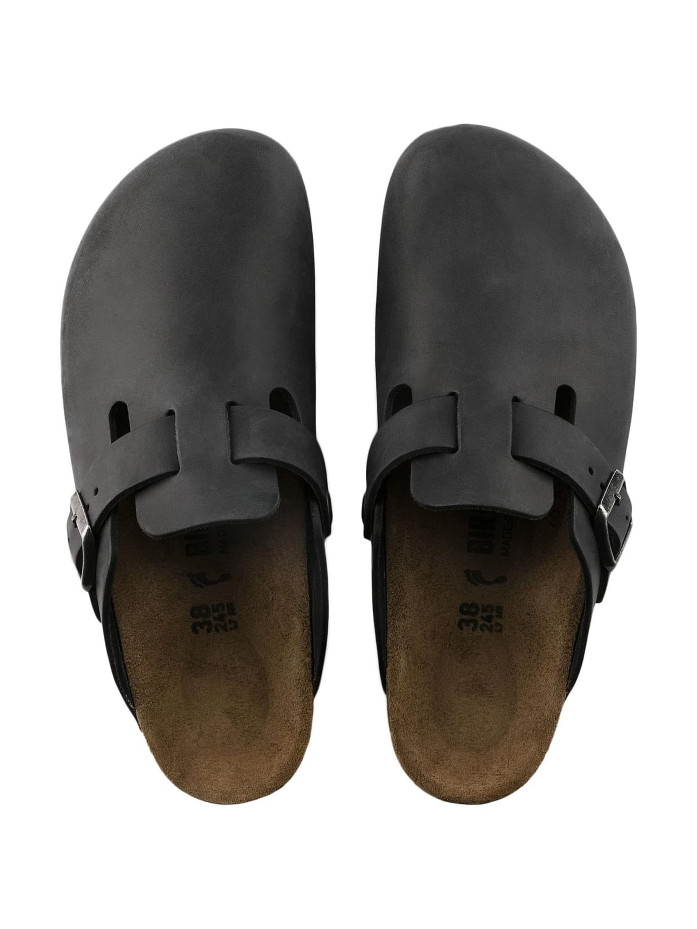 BIRKENSTOCK Pantoletter 'Boston Sandals' i sort