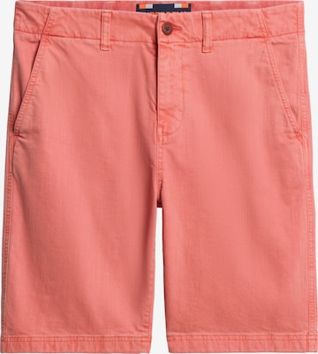 Superdry & Co Regular Chino trousers 'Vintage International' in Pink: front
